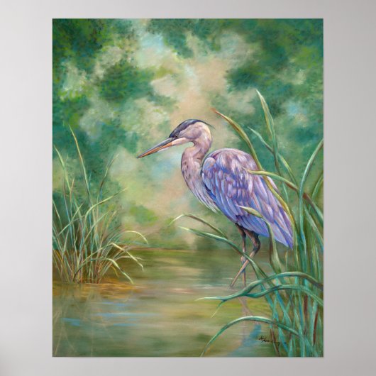 Blue Heron Gevist Poster (Voorkant)