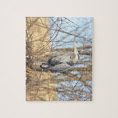 Blue Heron Horizontal Legpuzzel (Verticaal)