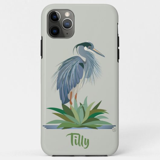 Blue Heron iPhone/iPad case (Achterkant)