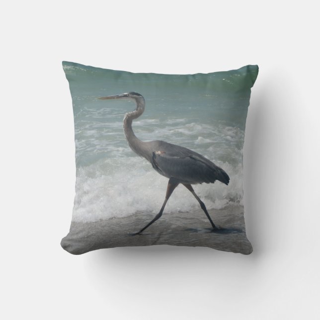 Blue Heron Kussen (Voorkant)