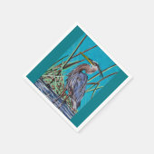 Blue Heron Malheur Bird Refuge Servetten (Hoek)