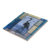 Blue Heron met Blues Tegeltje (Zijkant)