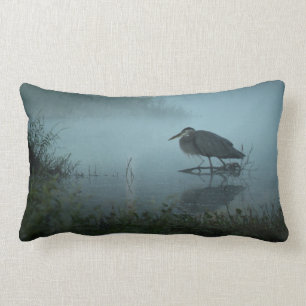 Blue Heron Morning Lumbar Style Pillow Kussen