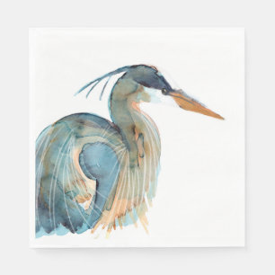 Blue Heron napkin Servet