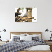 Blue Heron Natuur Canvas Afdruk (Insitu (Slaapkamer))