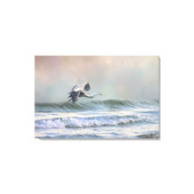 Blue Heron op het strand