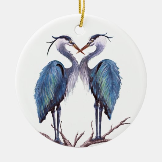 Blue Heron Ornament (Voorkant)