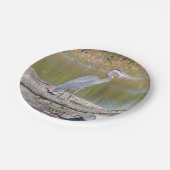 Blue Heron papier bord (Gekanteld)
