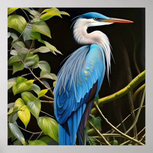 Blue Heron Poster (Voorkant)