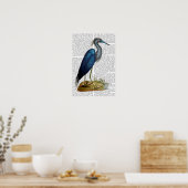 Blue Heron Poster (Keuken)