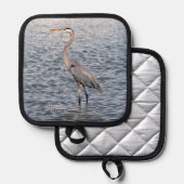 Blue Heron pothouder Pannenlap (Voorkant / Achterkant)