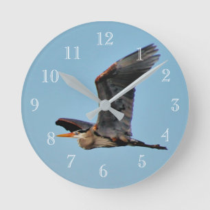 Blue Heron Ronde Klok