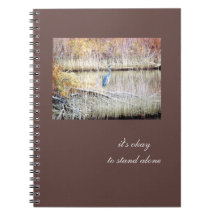 Blue Heron Standing Alone Journal