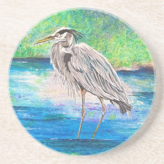 Blue Heron Stone Onderzetter