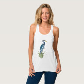 Blue Heron Tanktop (Volledige Voorkant)