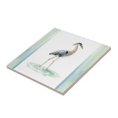 Blue Heron waterverf Tegeltje (Zijkant)