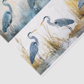 Blue Herons Collage 2 Decoupage Papier (Detail)