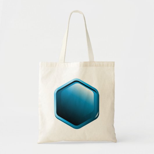 Blue Hexagon Canvas tas (Voorkant)