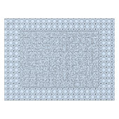 Blue Hexagon Maze Tafelkleed (Voorkant (Horizontaal))