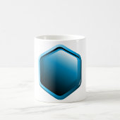 Blue Hexagon Mok