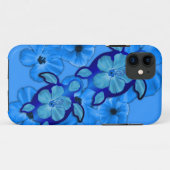 Blue Hibiscus en Honu Turtles Case-Mate iPhone Case (Achterkant (horizontaal))
