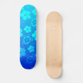 Blue Hibiscus en Honu Turtles Skateboard (Voorkant)