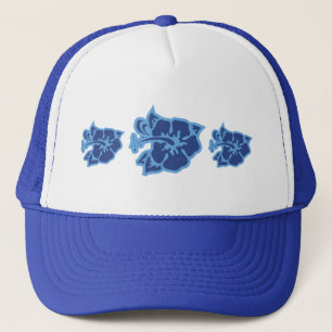Blue Hibiscus Trucker Pet