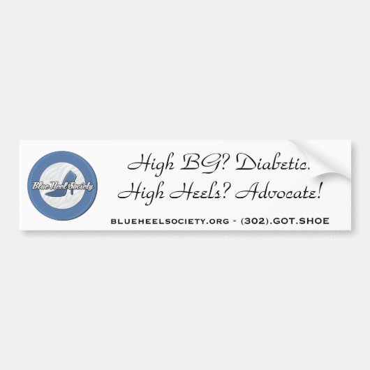 Blue Hiel Society Bumpersticker (Voorkant)
