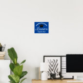 Blue High School Reunion Custom Alumni Welkom Poster (Thuiskantoor)