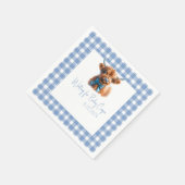 Blue Highland Koe Baby shower servetten (Hoek)
