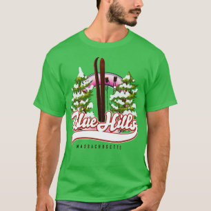 Blue Hills Massachusetts Ski T-shirt