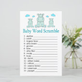 Blue Hippo Baby word scramble game (Staand voorkant)