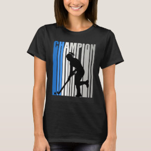 Blue Hockey Champion Girls Birthday Buiten Hockey T-shirt