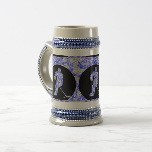 BLUE HOCKEY PLAYER BIERPUL (Voorkant links)