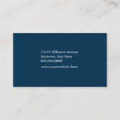 Blue Hockey Player Visitekaartje (Achterkant)