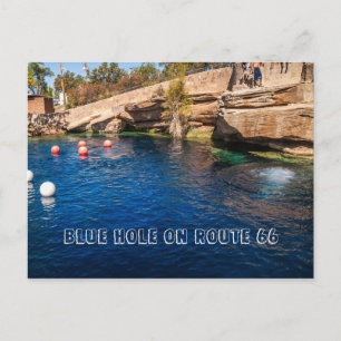 Blue Hole op Route 66 Briefkaart