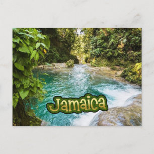 Blue Hole Secret Herfsten Jamaica Briefkaart