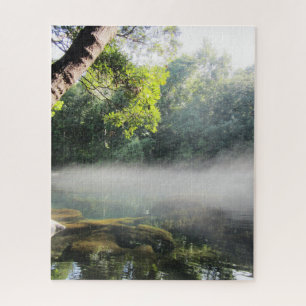 Blue Hole Springs Florida mistige ochtend Legpuzzel