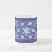 Blue Holiday Frosted Glass Mok (Center)