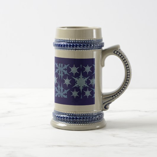 Blue Holiday Stein Mug (Droite)