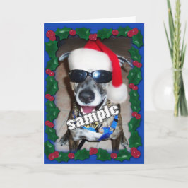 Blue Holly Lijst voor je kerstfoto! Feestdagen Kaart