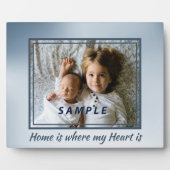 Blue Home is waar mijn hart foto is Fotoplaat (Voorkant)