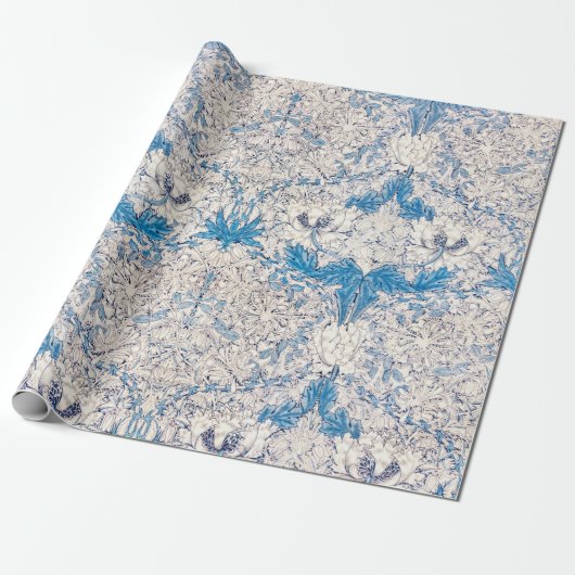 Blue Honeysuckle (van William Morris) Cadeaupapier (Uitgerold)