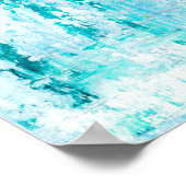 Blue Horizon - Blue Abstract Art Poster (Hoek)