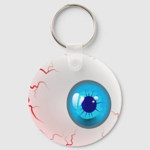 Blue Horror Eyeball Sleutelhanger