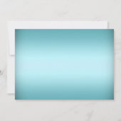 Blue Horse Carriage Princess Sweet 16 Invitation (Dos)