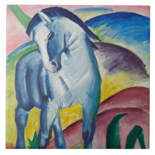 Blue Horse (Cute Animal) (door Marc Franz) Tegeltje