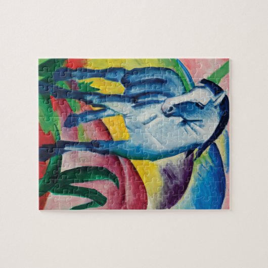 Blue Horse I van Franz Marc Legpuzzel (Horizontaal)