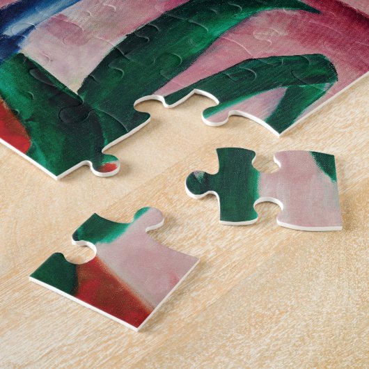 Blue Horse I van Franz Marc Legpuzzel (Zijkant)