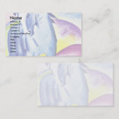 Blue Horse I van Marc Franz Visitekaartje (Voorkant / Achterkant)